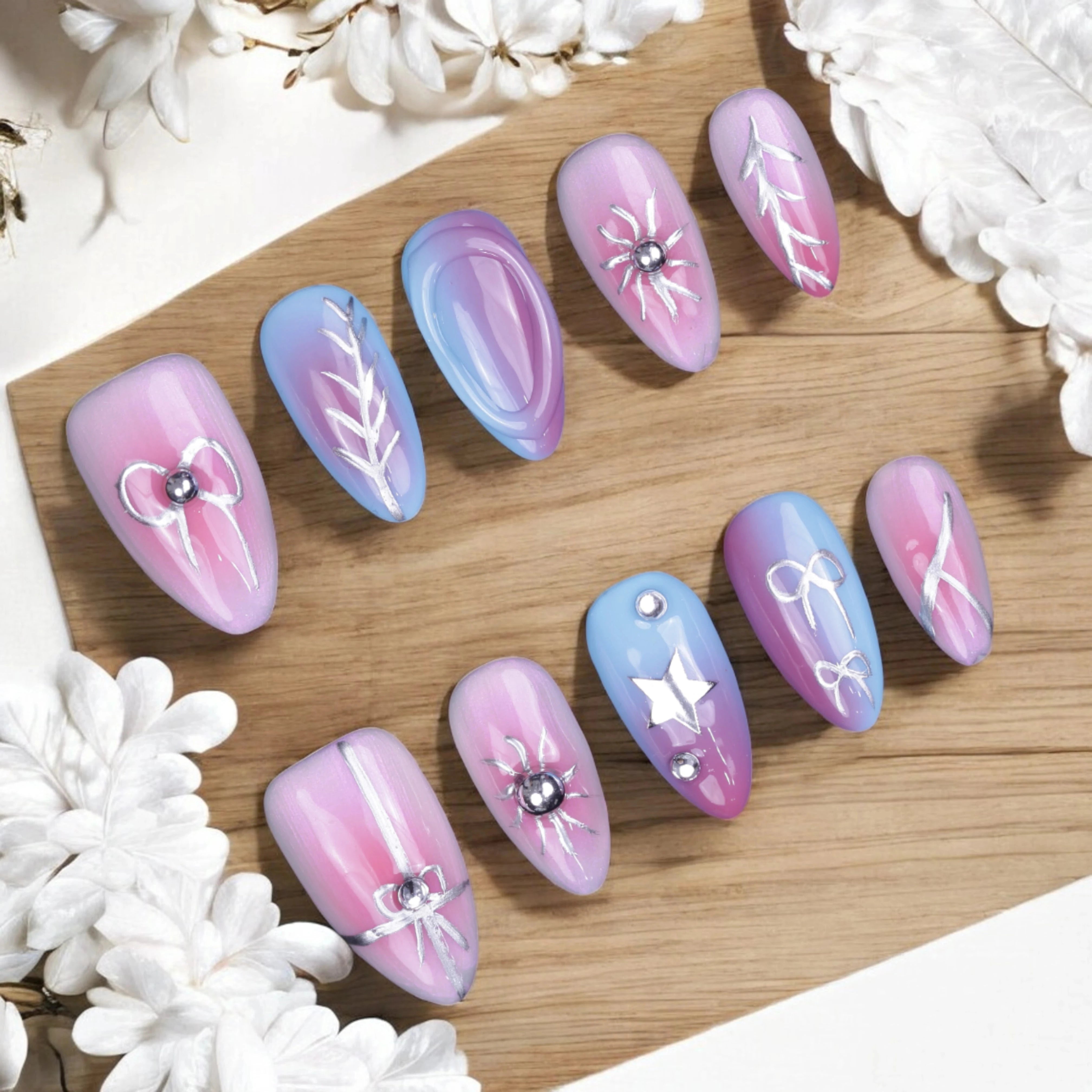 Ethereal Sunrise Press On Nails Set