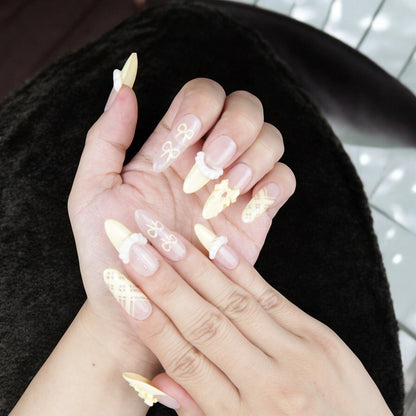 Ivory Elegance - Dress For Nails - Press On Nails