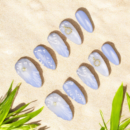 Seaside Bliss - Dress For Nails - Press On Nails