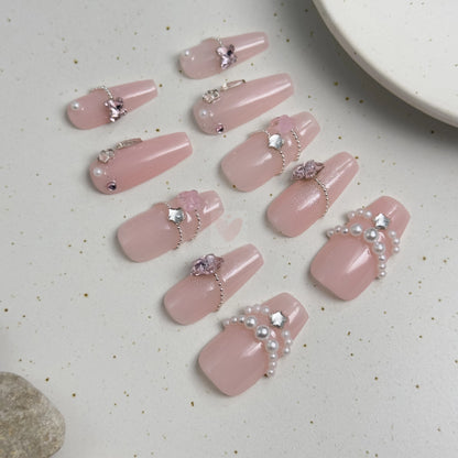 Rosy Whimsy - Dress For Nails