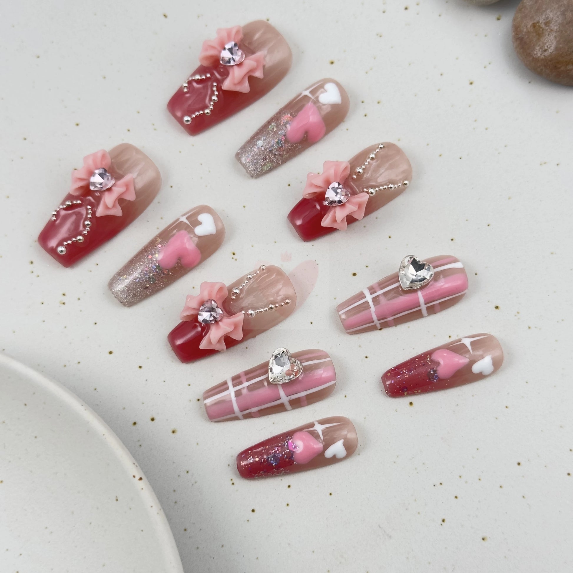 Pink Cascade - Dress For Nails