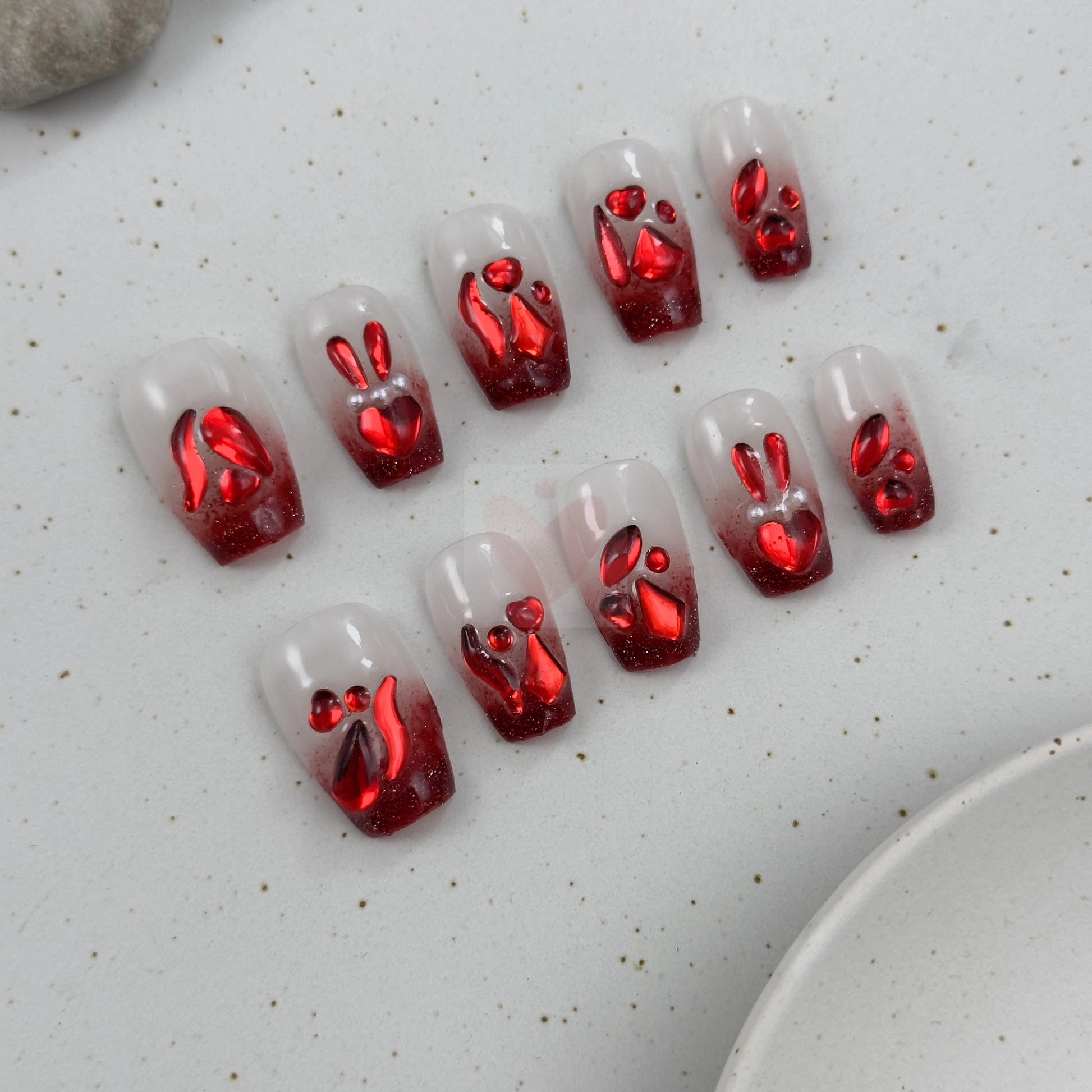 Ruby Rabbit Glam - Dress For Nails