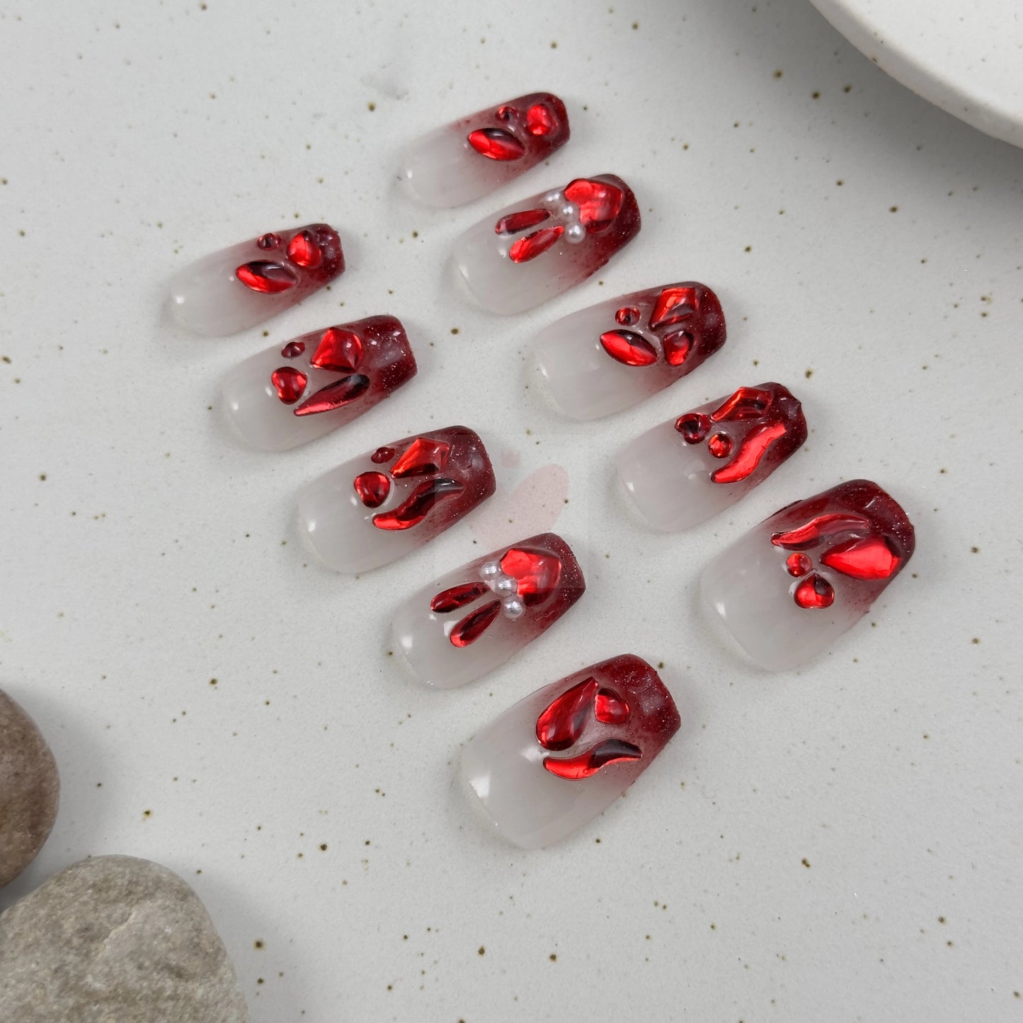 Ruby Rabbit Glam - Dress For Nails